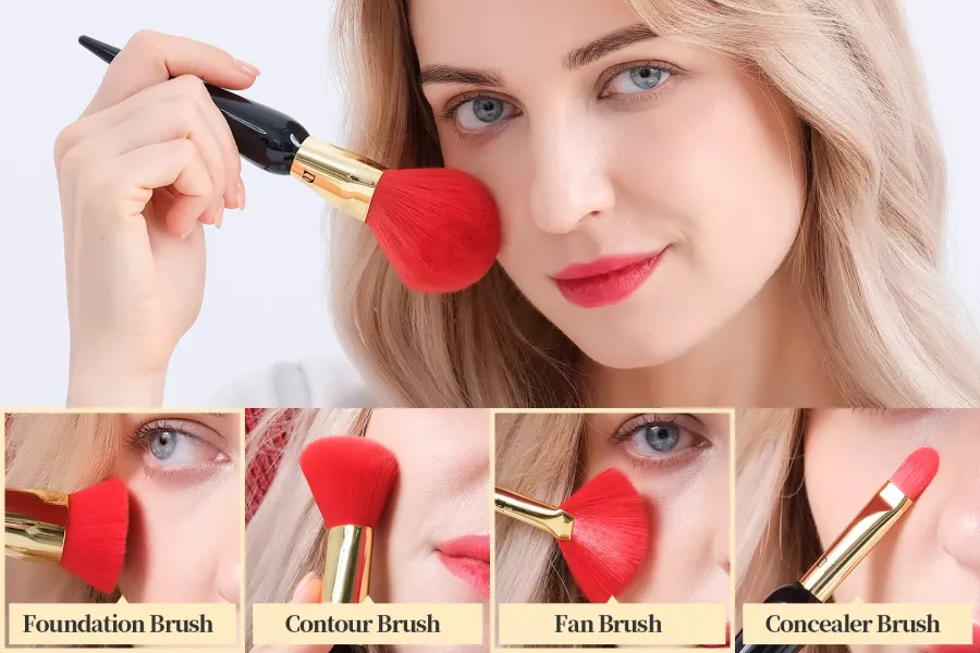 Soft Bristle Face and Eye Brush Set